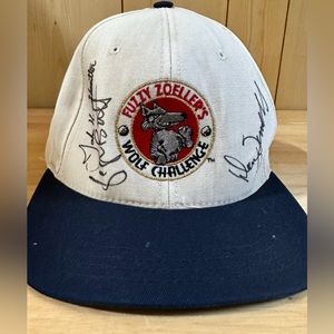🔘Vintage Autographed Fuzzy Zoellers Wolf Challenge Men’s Hat